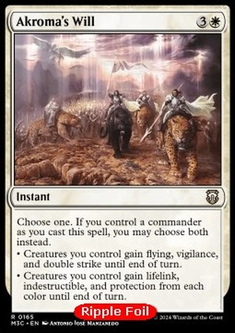 Akroma's Will (165r) Foil / Near Mint