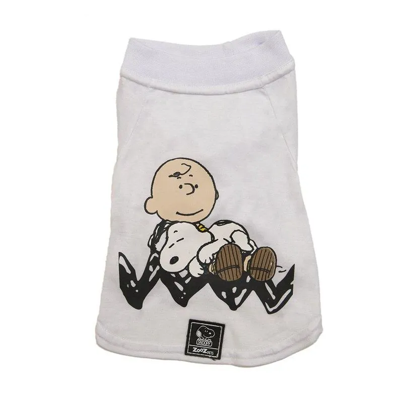Camiseta Zooz Pets Charlie Snoopy Sleeping Branca - Tam. Pp