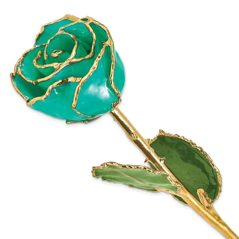 Verniz Dourado Mergulhado Guarnição Monet Rosa Verde