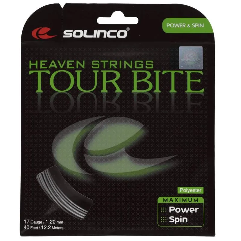 Corda Solinco Tour Bite 17L 1.20mm Prata - Set Individual