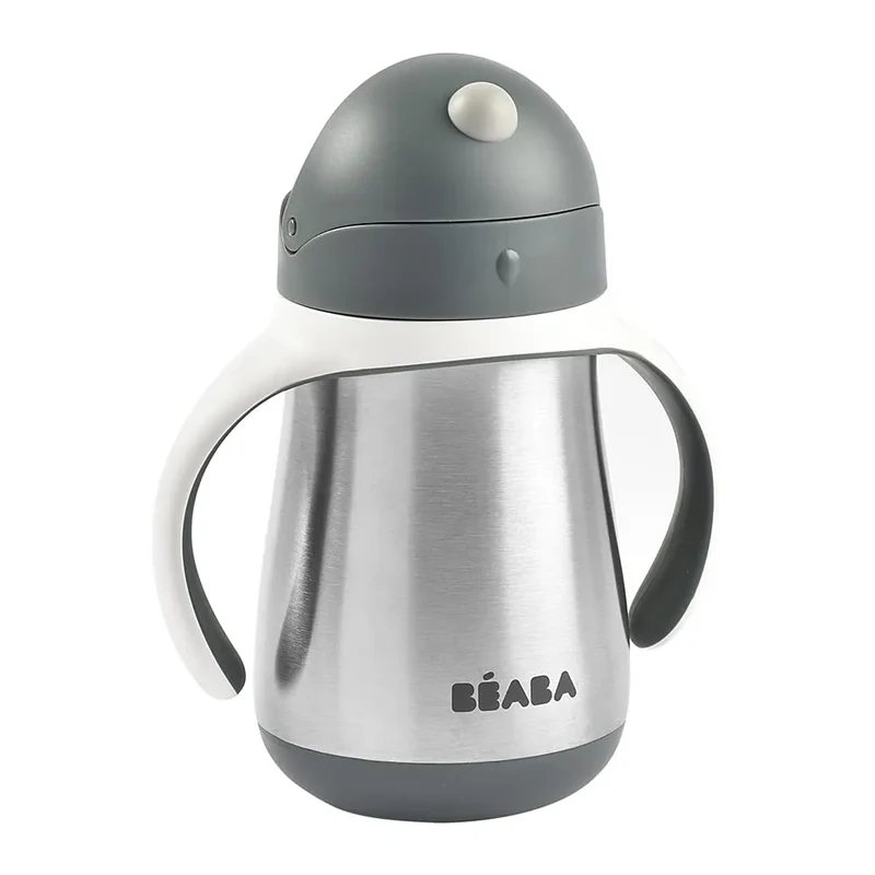 Stainless Steel Straw Sippy Cup - Charcoal Open Box