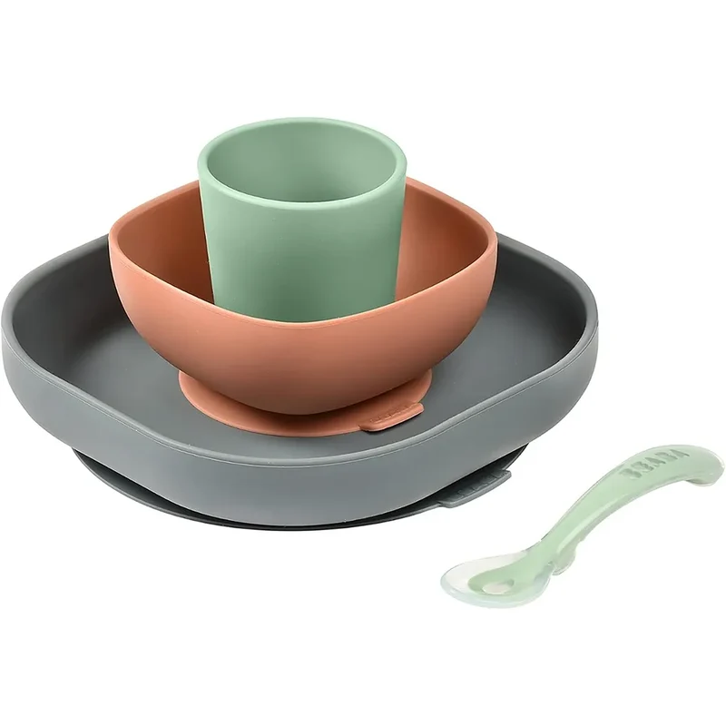 Silicone Meal Set Mineral Set of 4 - Mineral Open Box