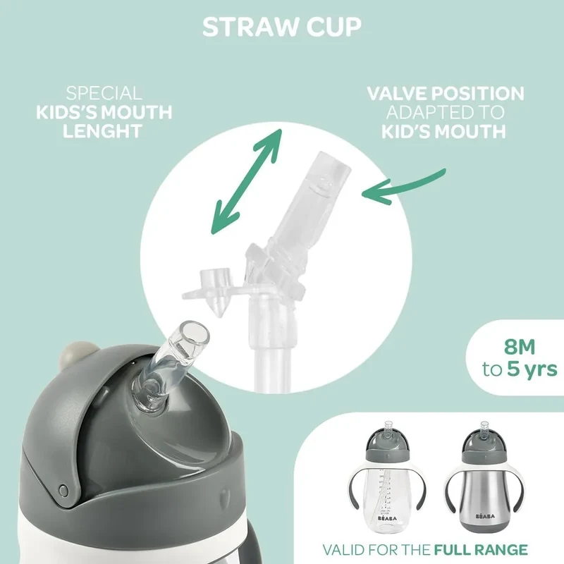 Toddler Straw Sippy Cup - Oat Open Box