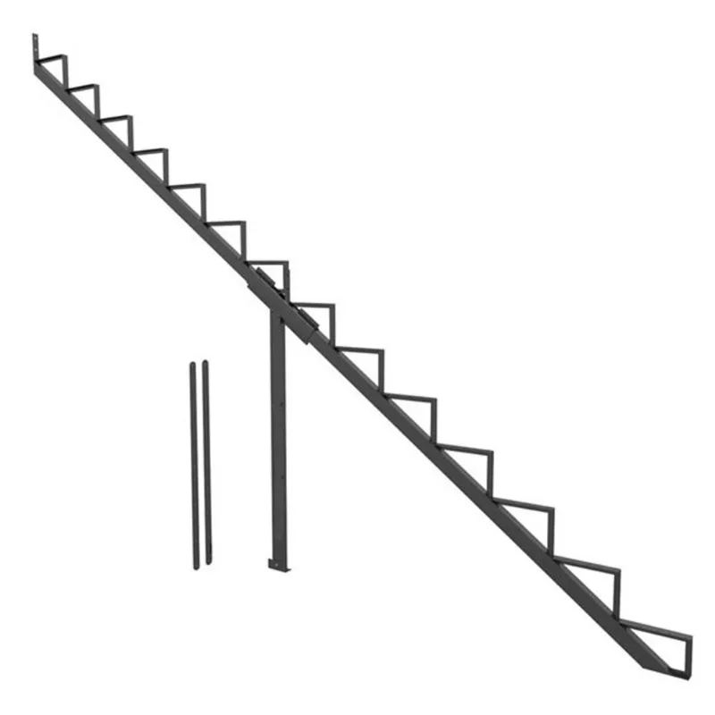Pylex COLLECTION 11 Black 143.5 L x 1.5-in W 14-Steps 10 1/4-in Aluminum Stair Stringer