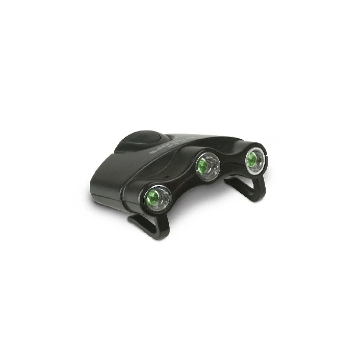 Cyclops ORION Green LED Hat Clip-On Light Lumen Black