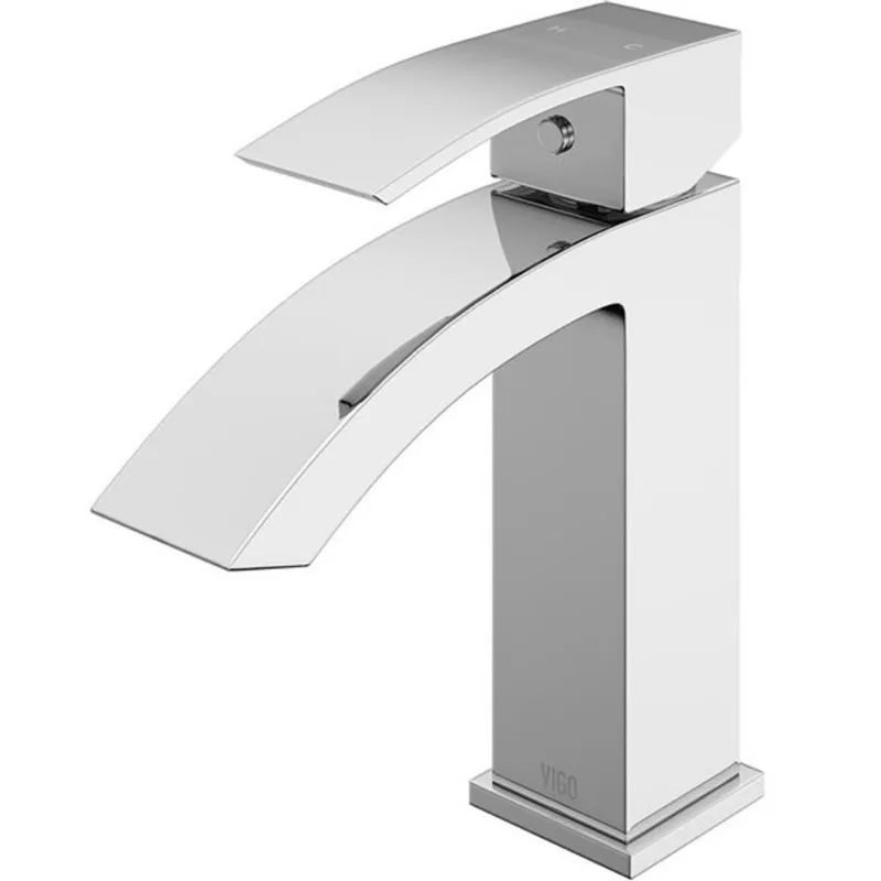 VIGO Satro 7-in H Single Handle One-Hole Bathroom Faucet - Chrome