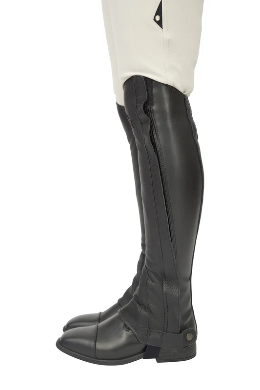 Grand Prix LC Italian Full Leather Half Chaps Black / 12/18