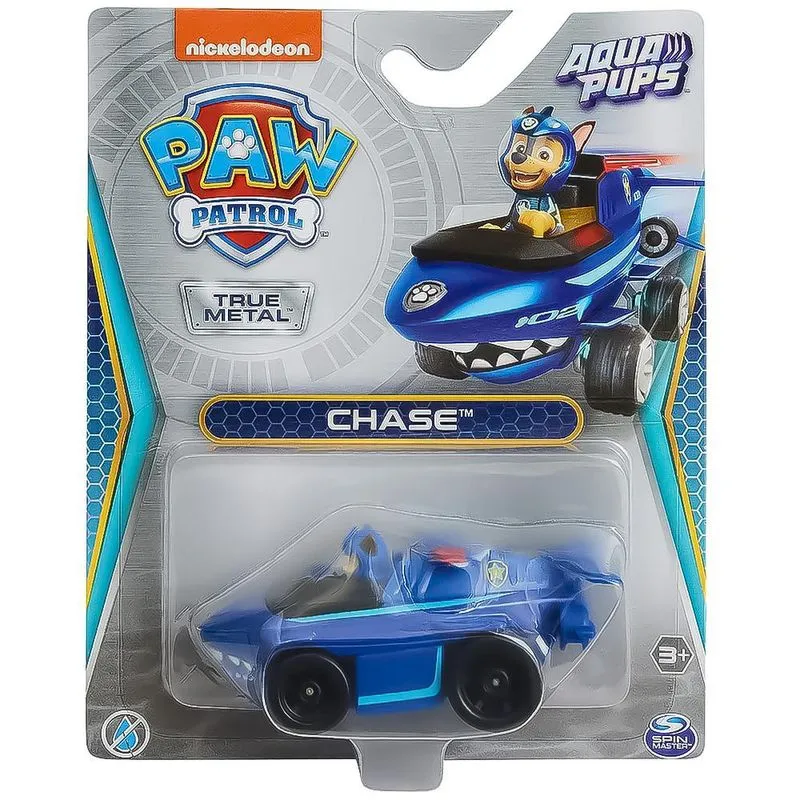 Mini Veículo Patrulha Canina Aqua Pups True Metal Chase Sunny 3 +