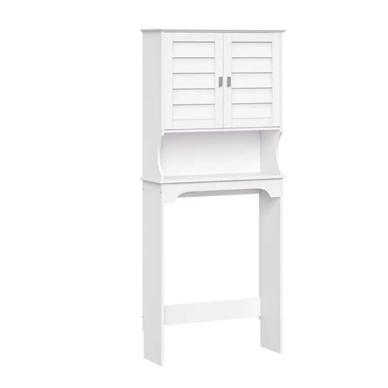 RiverRidge Home Brookfield 27.38-in x 64.38-in x 9.25-in White Over-the-Toilet Etagere