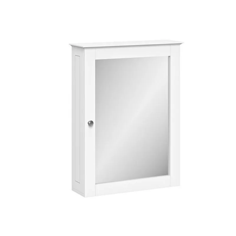 Riverridge Home 18-in x 24-in x 6-in Wall Cabinet with Mirror - White