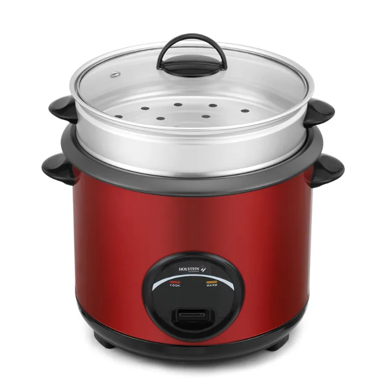 Olla Arrocera Holstein HH-09171002R Roja con vaporera 2.5 litros