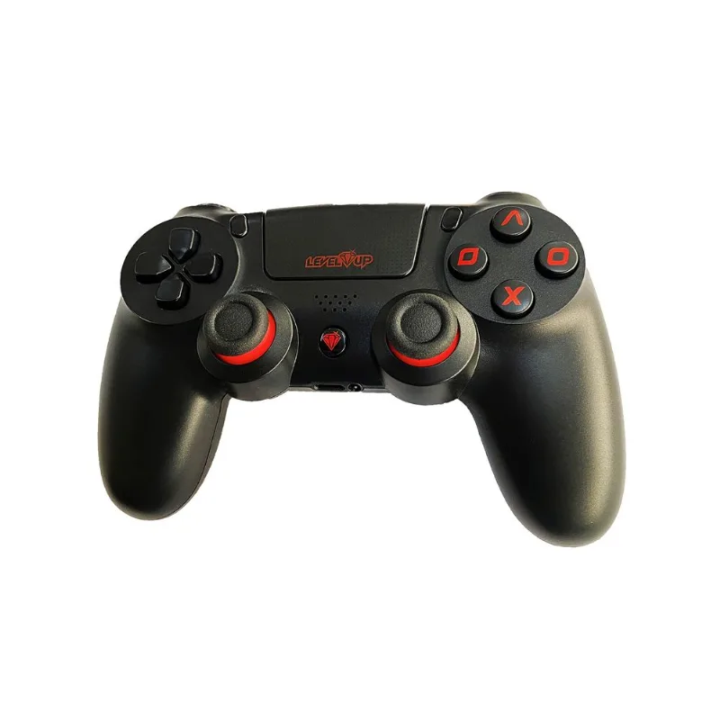 Joystick Level Up Goliath PS4 PS3 PC Bluetooth negro y rojo