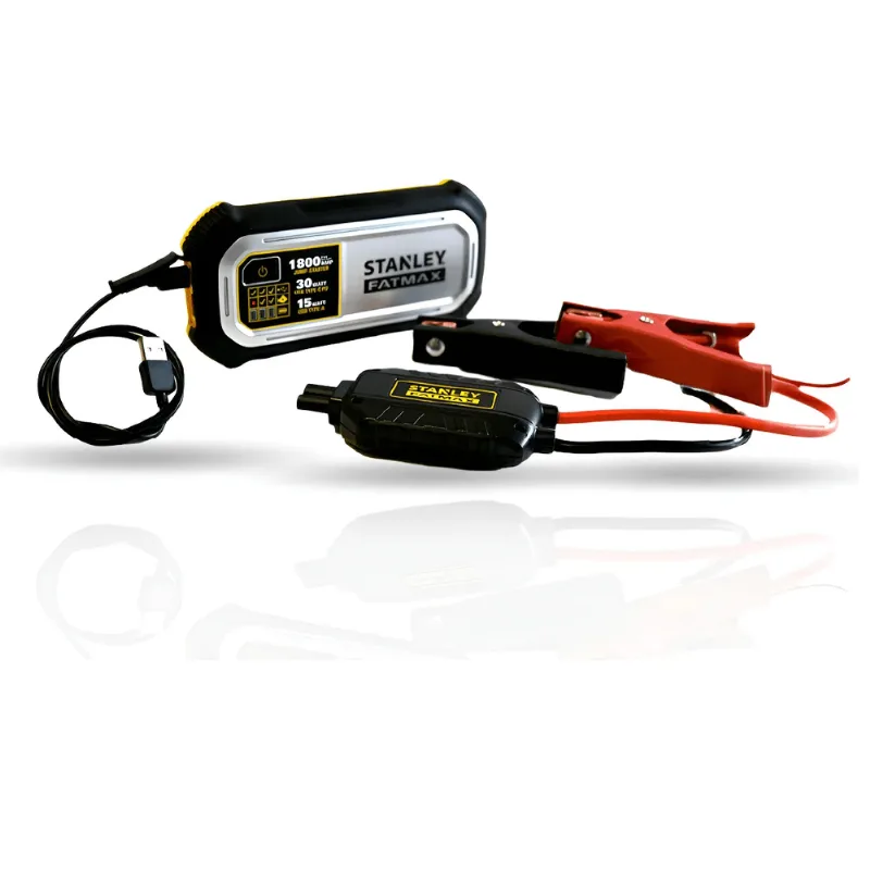 Arrancador Auxiliar 1800a Stanley Fatmax Lj18f Powerbank Led