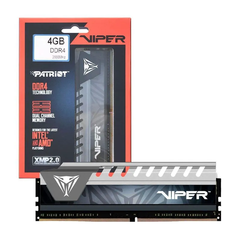 Memória Patriot Viper Elite 4gb Ddr4 2666mhz Pve44g266c6gy