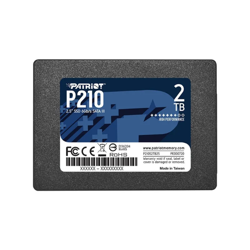 Disco Solido SSD PATRIOT P210 2TB SATA 2.5 Pulg