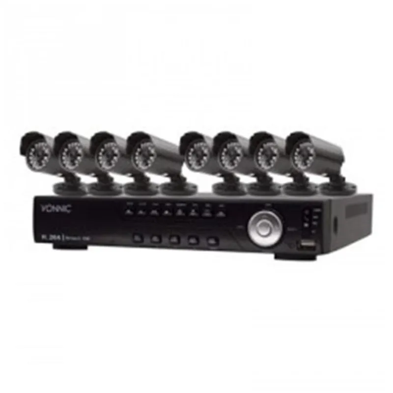 Kit De Vigilância Digital Cftv Vonnic Dvr 16 Canais Com 8 Câmeras