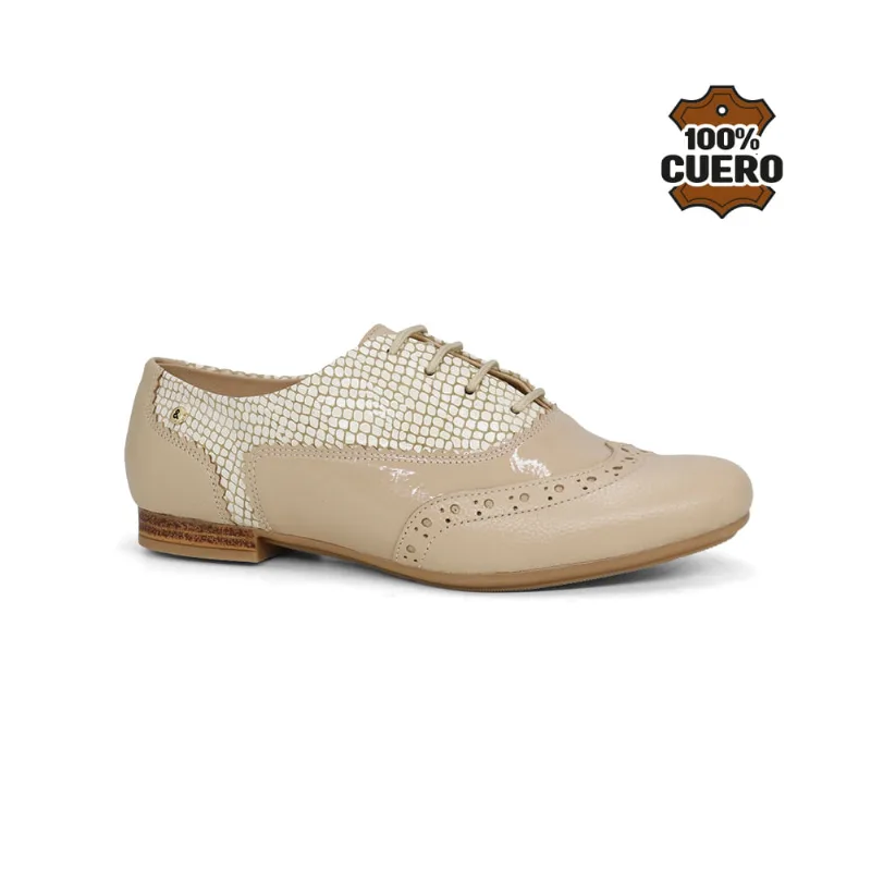 Zapatos C asuales Oxford Mujer 2669-KA26Q1 Hueso Zapato De Cuero Mujer Par&ss 2669-KA26Q1 HUESO 37