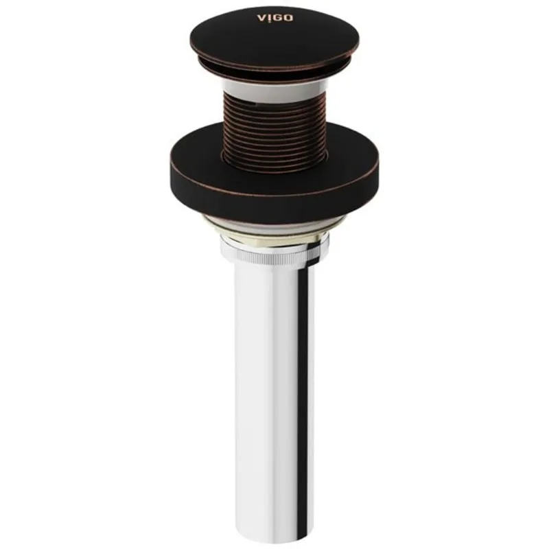 VIGO 1.75-in W Vessel Bathroom Sink Pop-Up Drain and Mounting Ring - Antique Rubbed Bronze