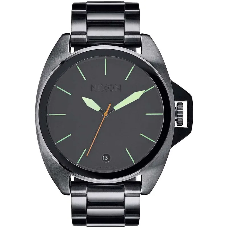 Reloj Nixon Anthem A3961418 Fecha Acero Inoxidable Gris Gunmetal