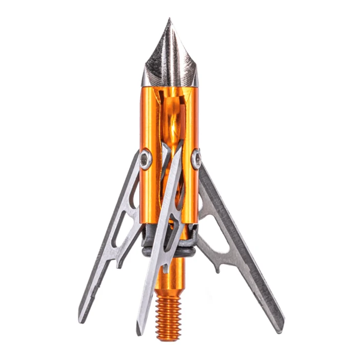 Rage 3-Blade Mechanical Crossbow Broadhead 100 1-5/8" Cutting Diameter of