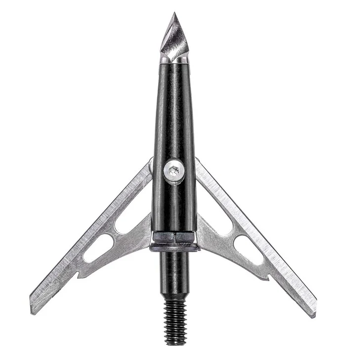 Rage Black Series 3-Blade Mechanical Broadhead 100 2" Cutting Diameter Pack of 3