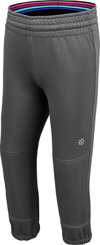 RIP-IT Play Ball Girls Softball T-Ball Pants - Charcoal Gray / Girls S