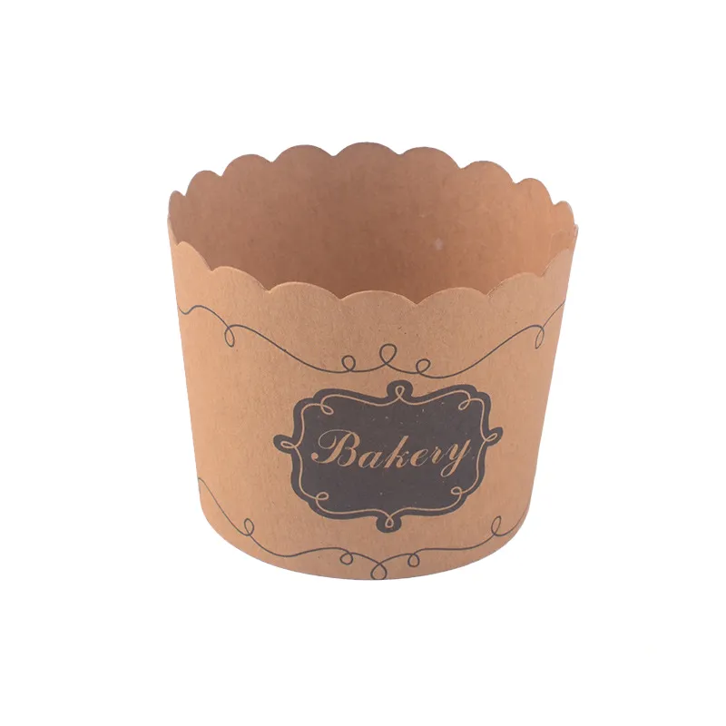 100pcs Copos De Muffin Rígido Para Fornos, Copos De Papel Revestidos De Filme,