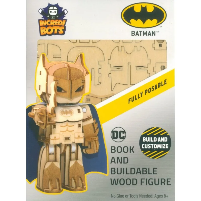 Incredibots Dc Comics Batman Figura de Modelo Kit-Poseable Brazos Piernas y Cabeza