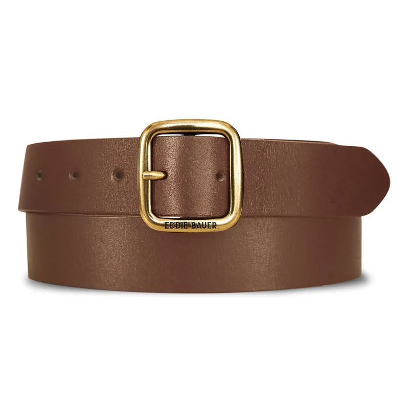 Women's Center Bar Leather Jean Belt M / Tan