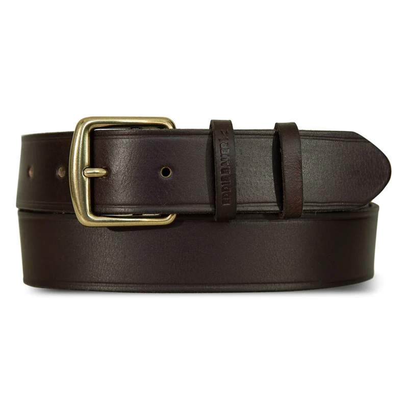 Women's Double Keeper Leather Jean Belt XXL / Brown