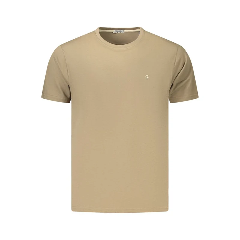 Coveri Moving Brown Cotton Men's T-Shirt L