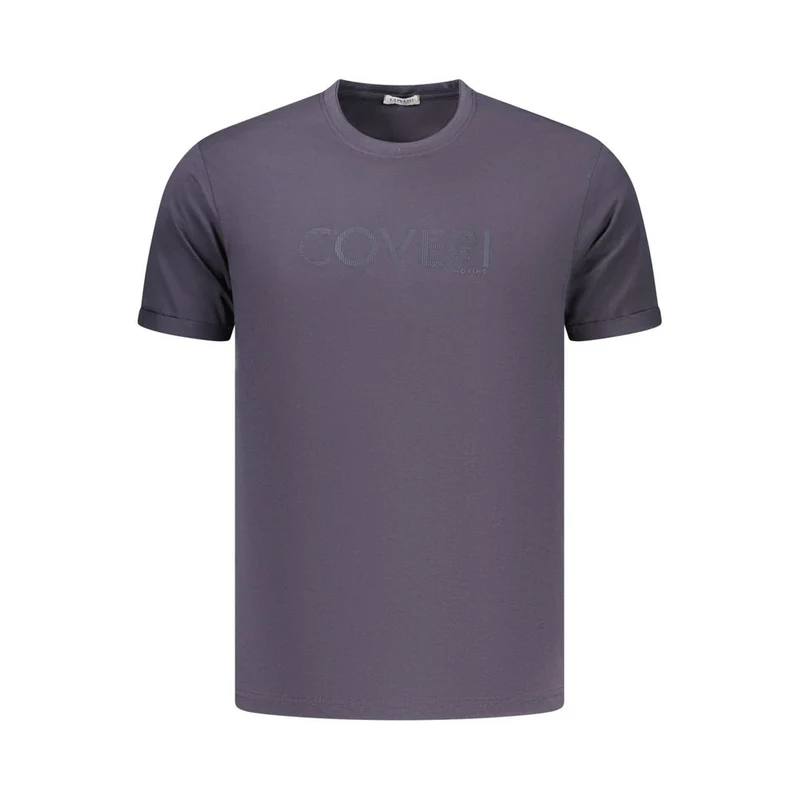 Coveri Moving Blue Cotton Men's T-Shirt M