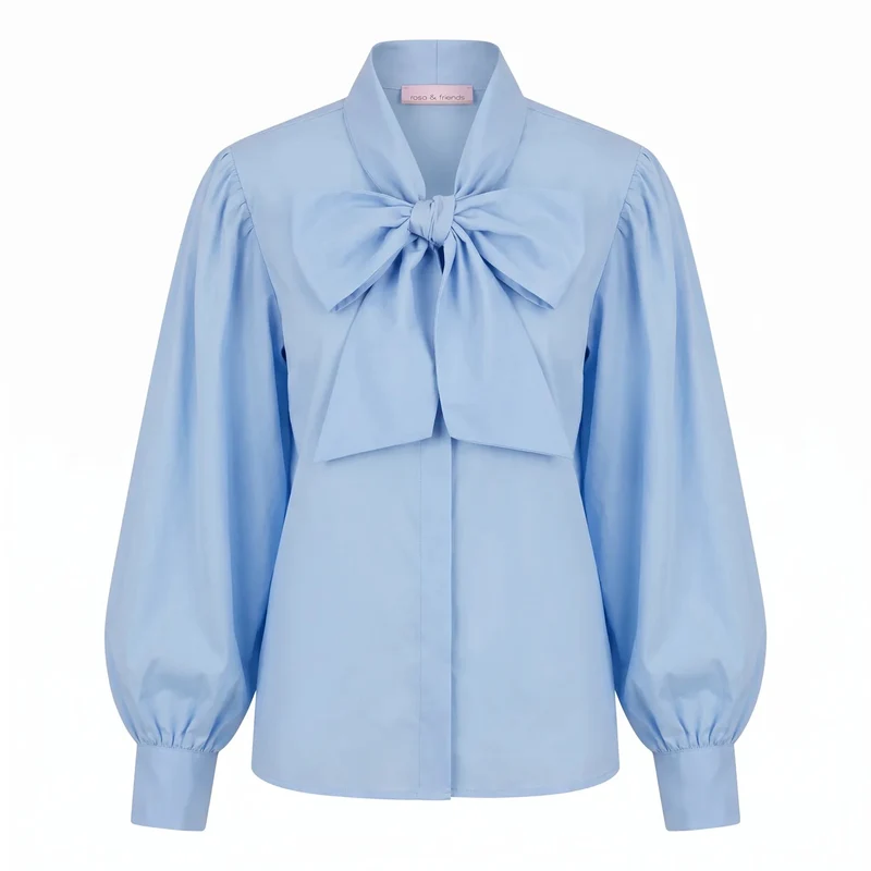 Bluse - Schluppe S / Blau / Blusen