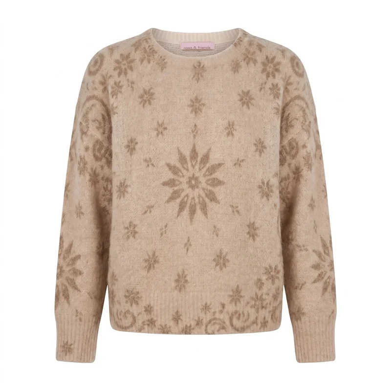 D-Pullover - Wollmix XL / Beige / Pullover & Strick