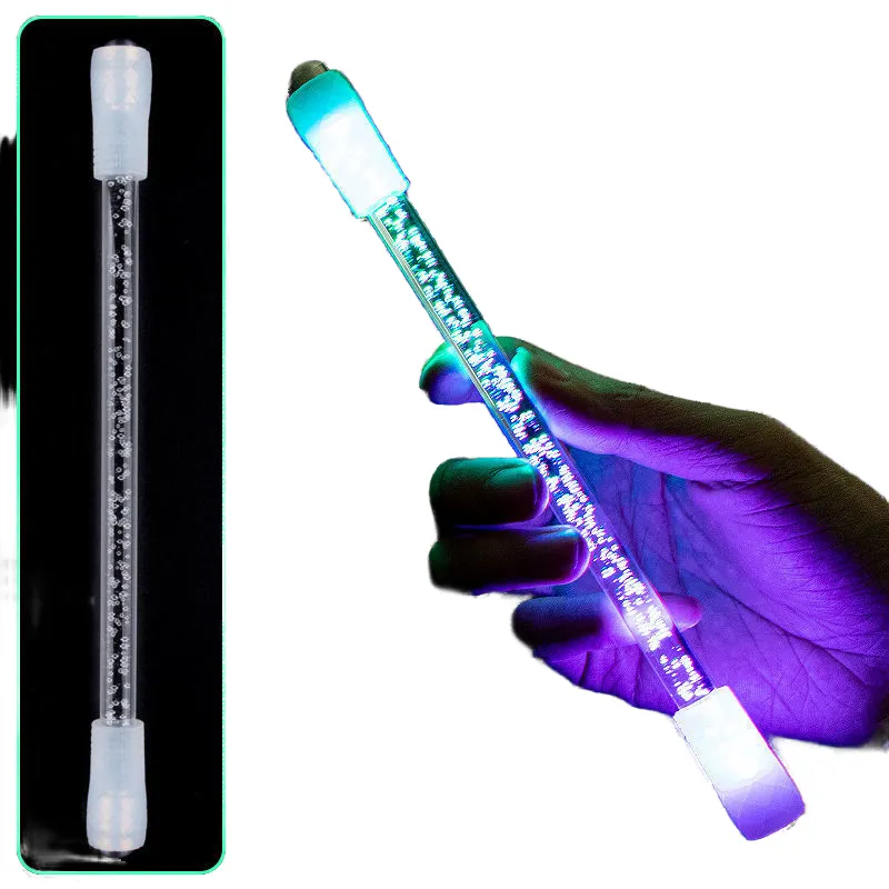 Caneta Giratória Emissora De Luz, Acrílico Piscando