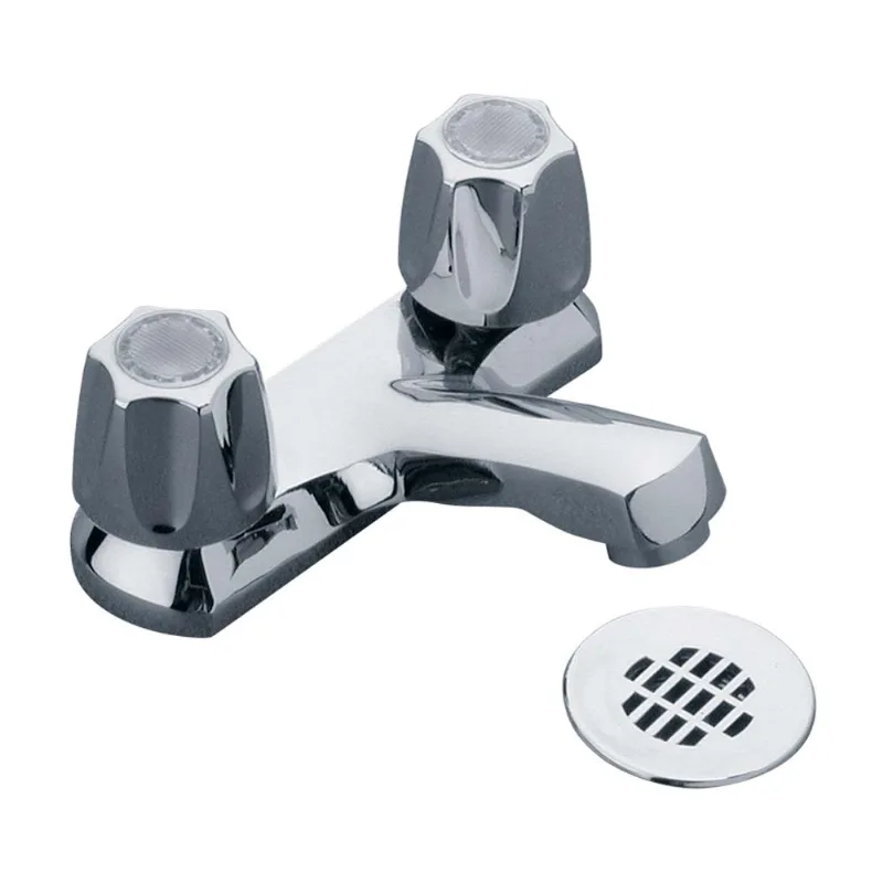 Mezcladora para Lavatorio Bimando Fv Capri Baja Plata Cromado