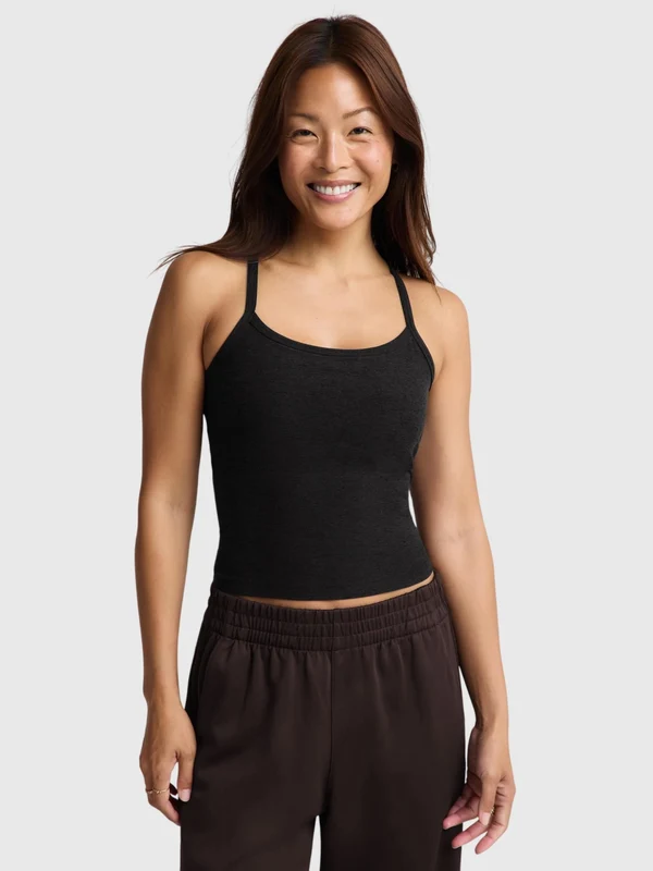 Beyond Yoga Women's Spacedye Slim Racerback Midway Tank XS / DARKEST NIGHT