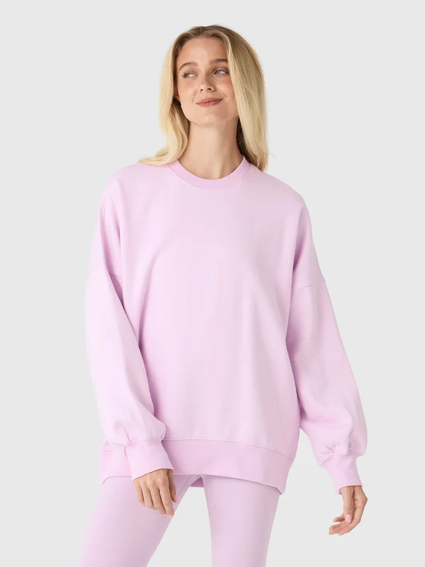 Beyond Yoga Women's LuxeFleece 2.0 Oversized Crewneck M / SCARLET RED