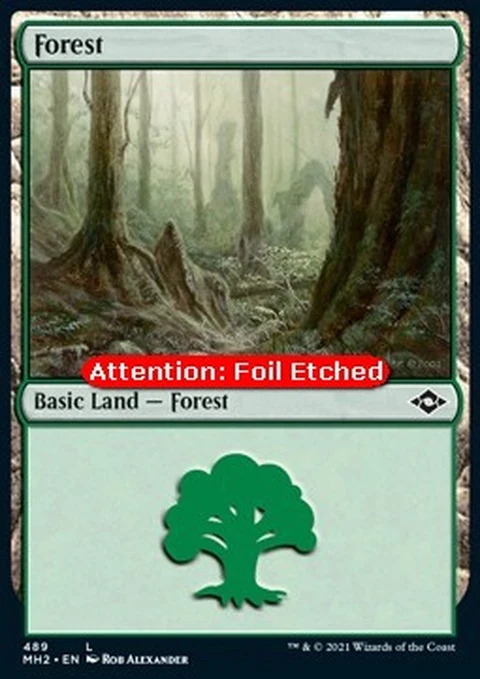 Forest (489e) - Bundle Etched / Near Mint
