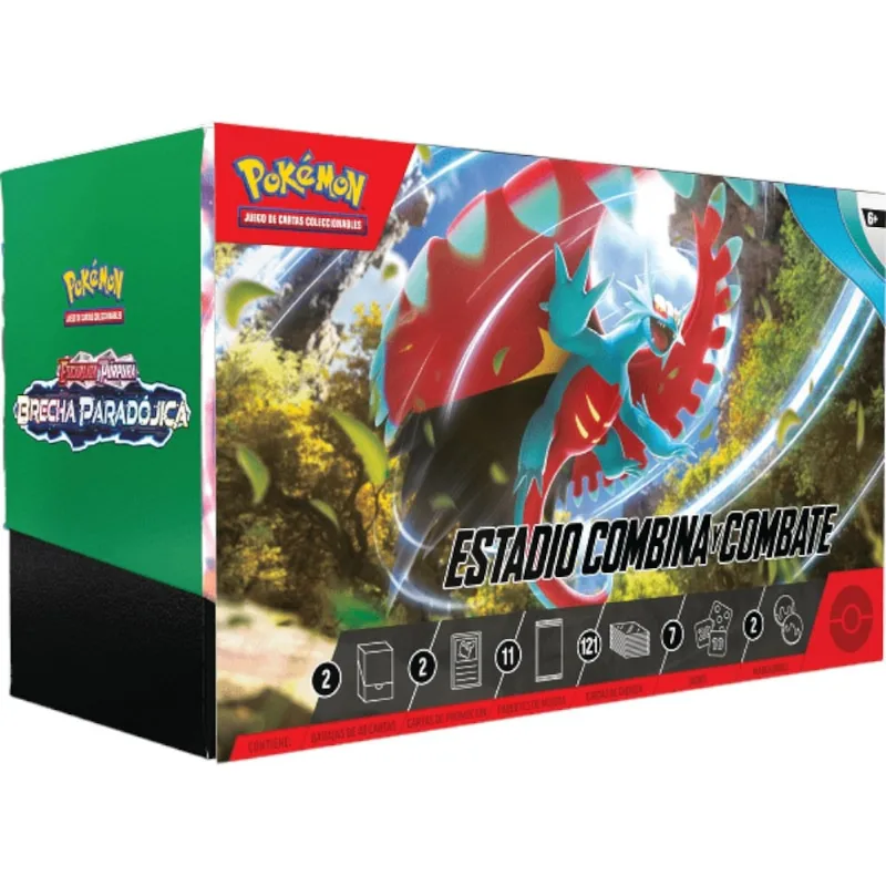 POKÉMON TCG ESCARLATA Y PÚRPURA BRECHA PARADÓJICA ESTADIO COMBINA Y COMBATE (ESPAÑOL)