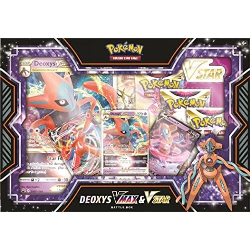 Pokémon Tcg: Deoxys/zeraora Vmax E Vstar Battle Box