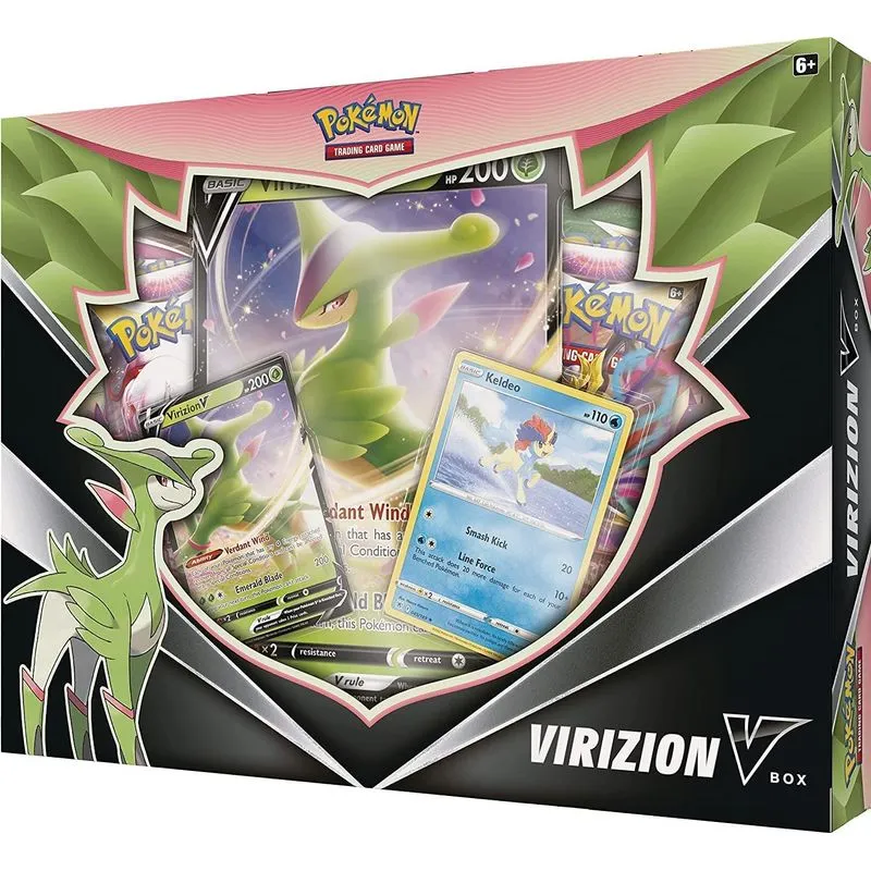 Virizion V Pokemon Tcg Collection Box Booster Packs Negociação