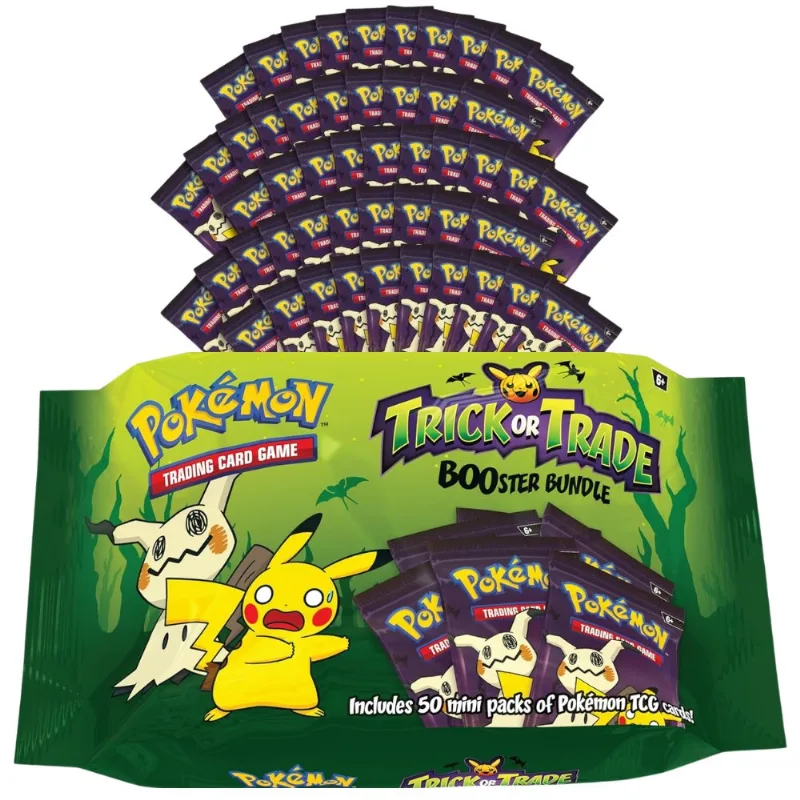 Cartas Pokemon TCG Paquetón Trick Trade Booster Bundle 150 Cards Inglés