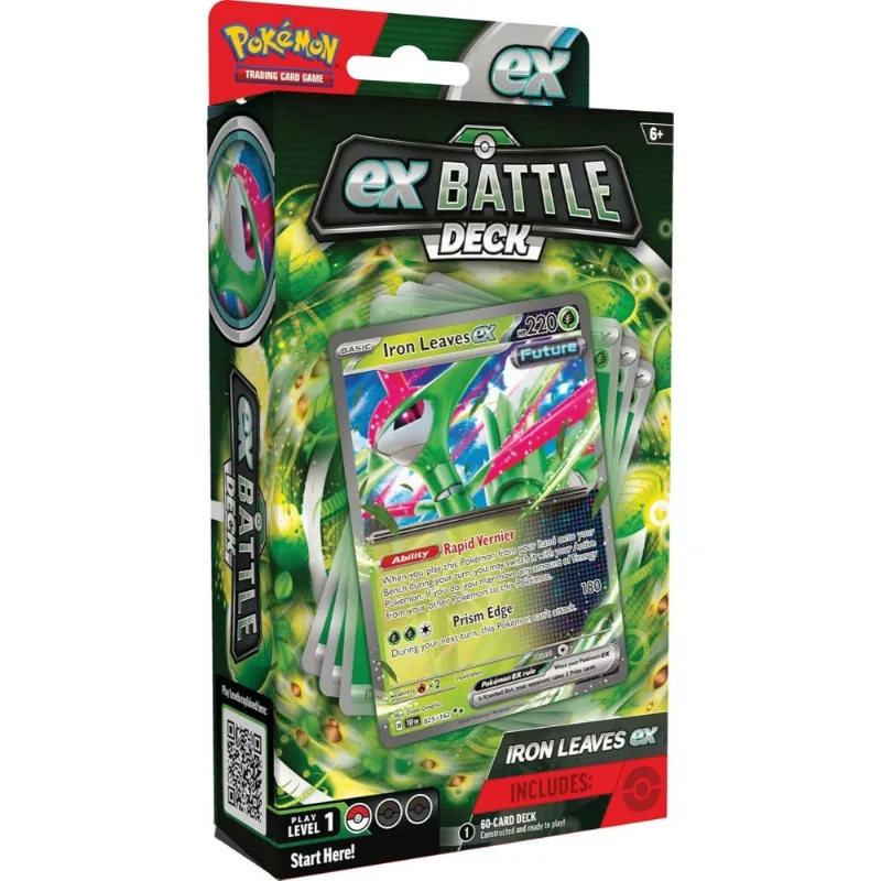 Cartas Pokemon TCG Iron Leaves Deck 60 Cards Set Inglés
