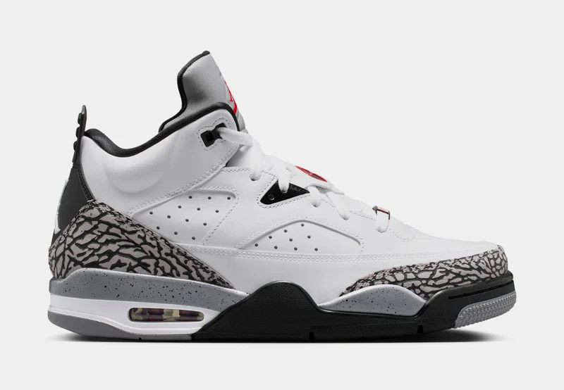 Son of Mars Low Mens Lifestyle Shoes (White/Black/Cement Grey/Gym Red) 7