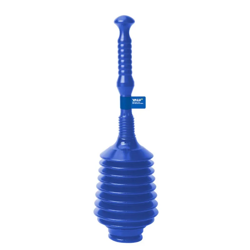 VALU+ Toilet Plunger in Polyethylene 20.5-in - Blue