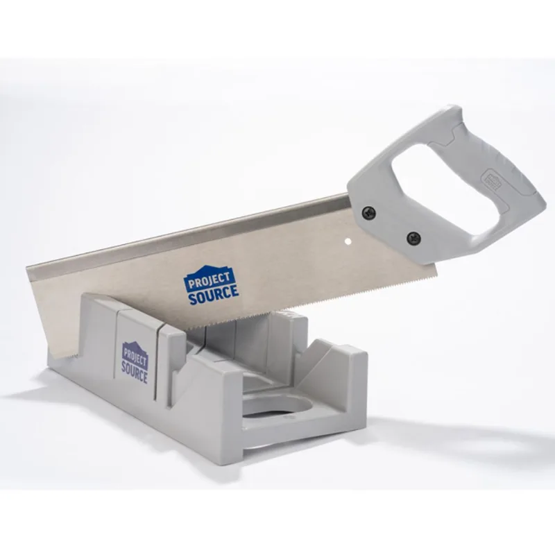 Project Source ABS Plastic Mitre Box with Carbon Steel Blade Saw - 14-in