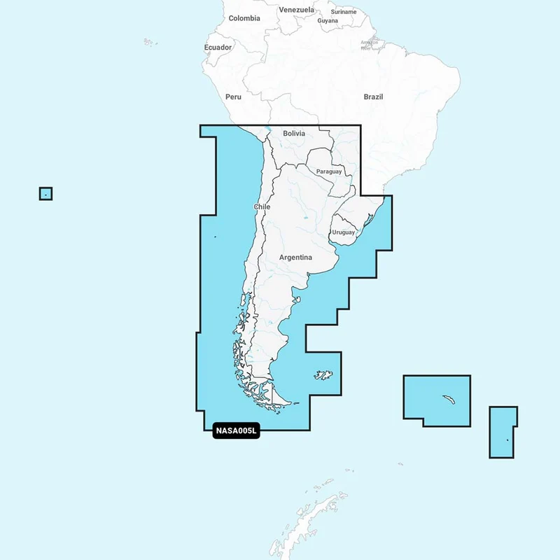 Navionics NASA005L - Chile, Argentina Easter Island - Navionics+