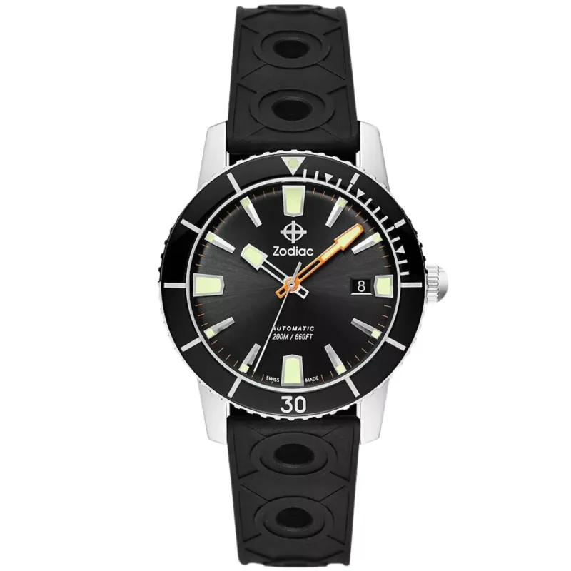 Relógio Zodiac Super Sea Wolf 53 Compression Automatico Preto ZO9256