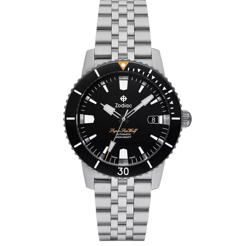 Relógio Zodiac Super Sea Wolf Compression Diver Automático Preto ZO9296